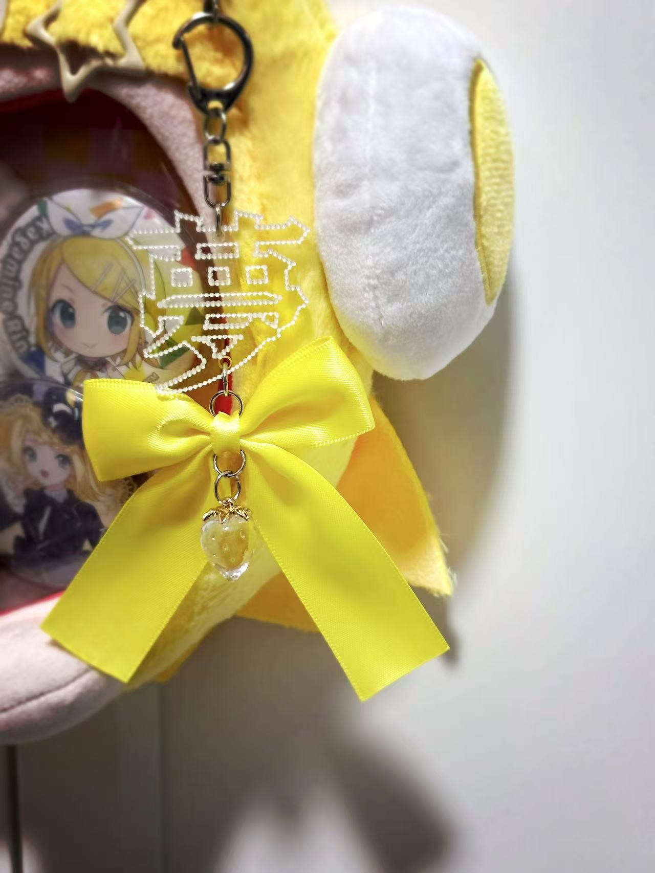 「ドリームストロベリーリボンペンダント」