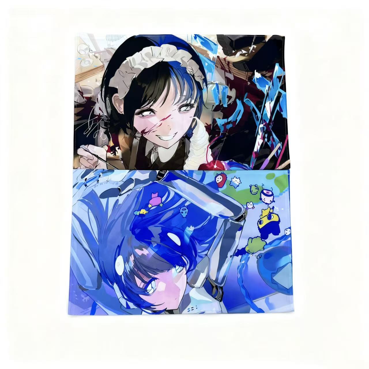 Original Anime Illustration OC Wall Art Tapestry, Dorm Room Decor, Background Wall Decoration