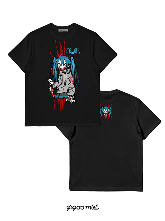 Jijibao miku the killer 大T恤 产品图2