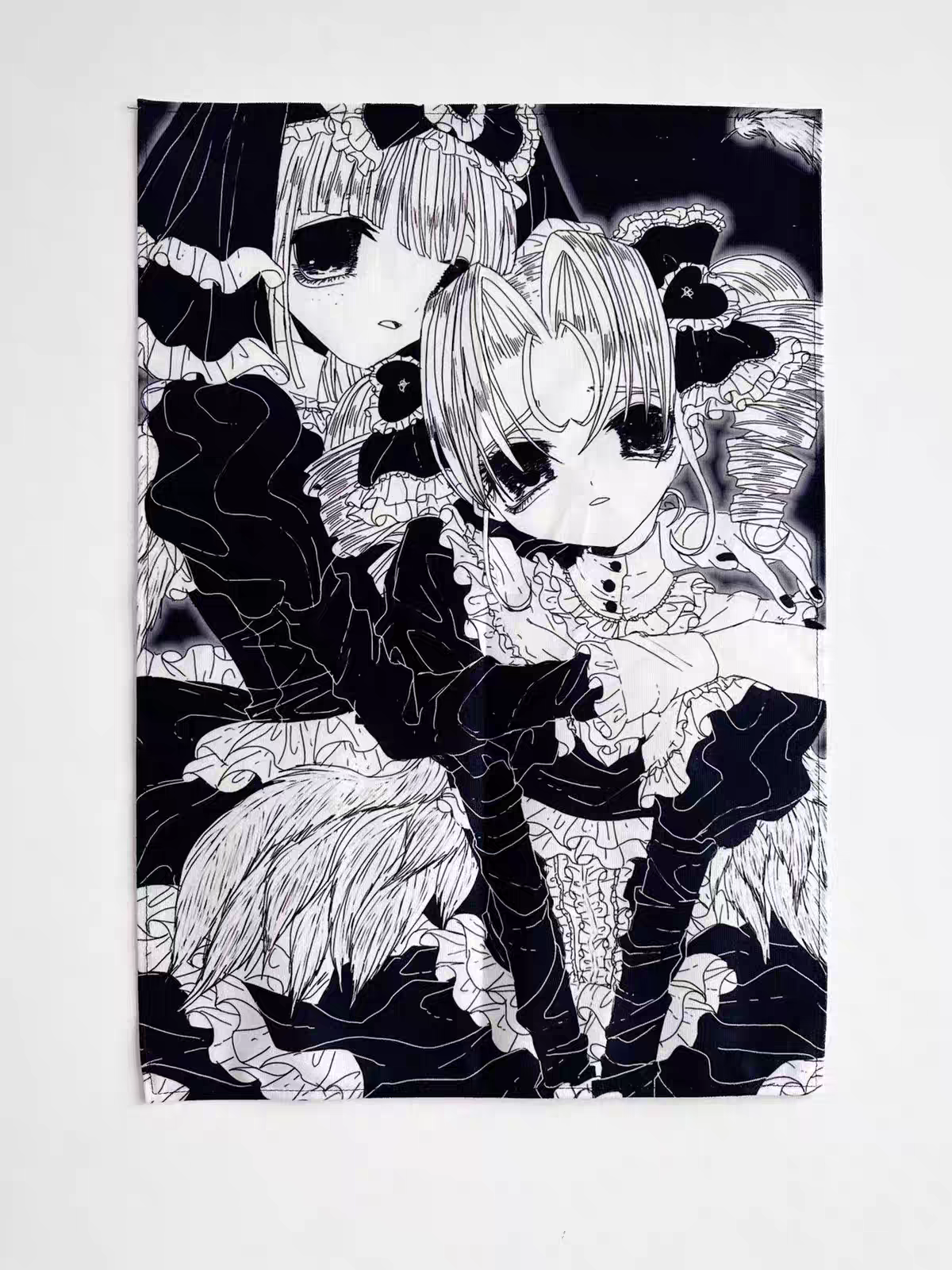 PiPOO x ISEYA gothic lolita angel wall tapestry, Japanese illustrator collab