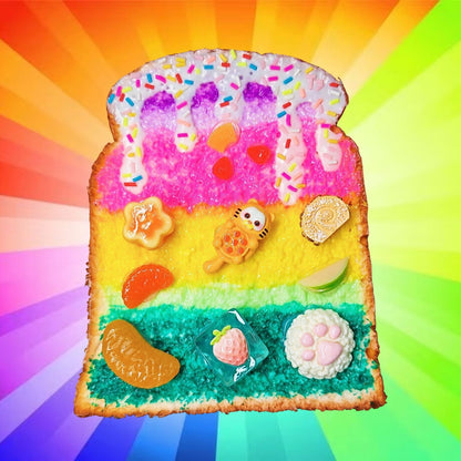 手作Decora原宿风彩虹吐司项链 | SWEET&SOUR原创设计 🌈🍞✨