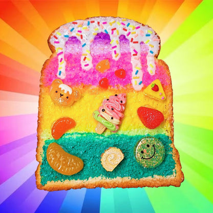 手作Decora原宿风彩虹吐司项链 | SWEET&SOUR原创设计 🌈🍞✨