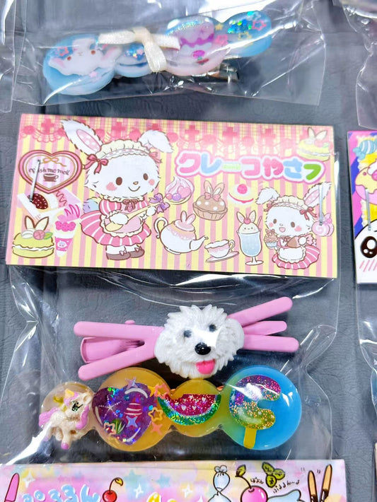 Yuki Star's original handmade, one-of-a-kind Lolita-style epoxy hair clip