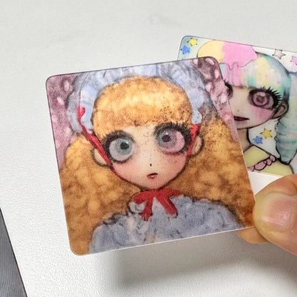 Mutation - Original Illustration OC of Alice in Deep Well, Anime Merchandise Creative Square Card, Variable Holographic Card