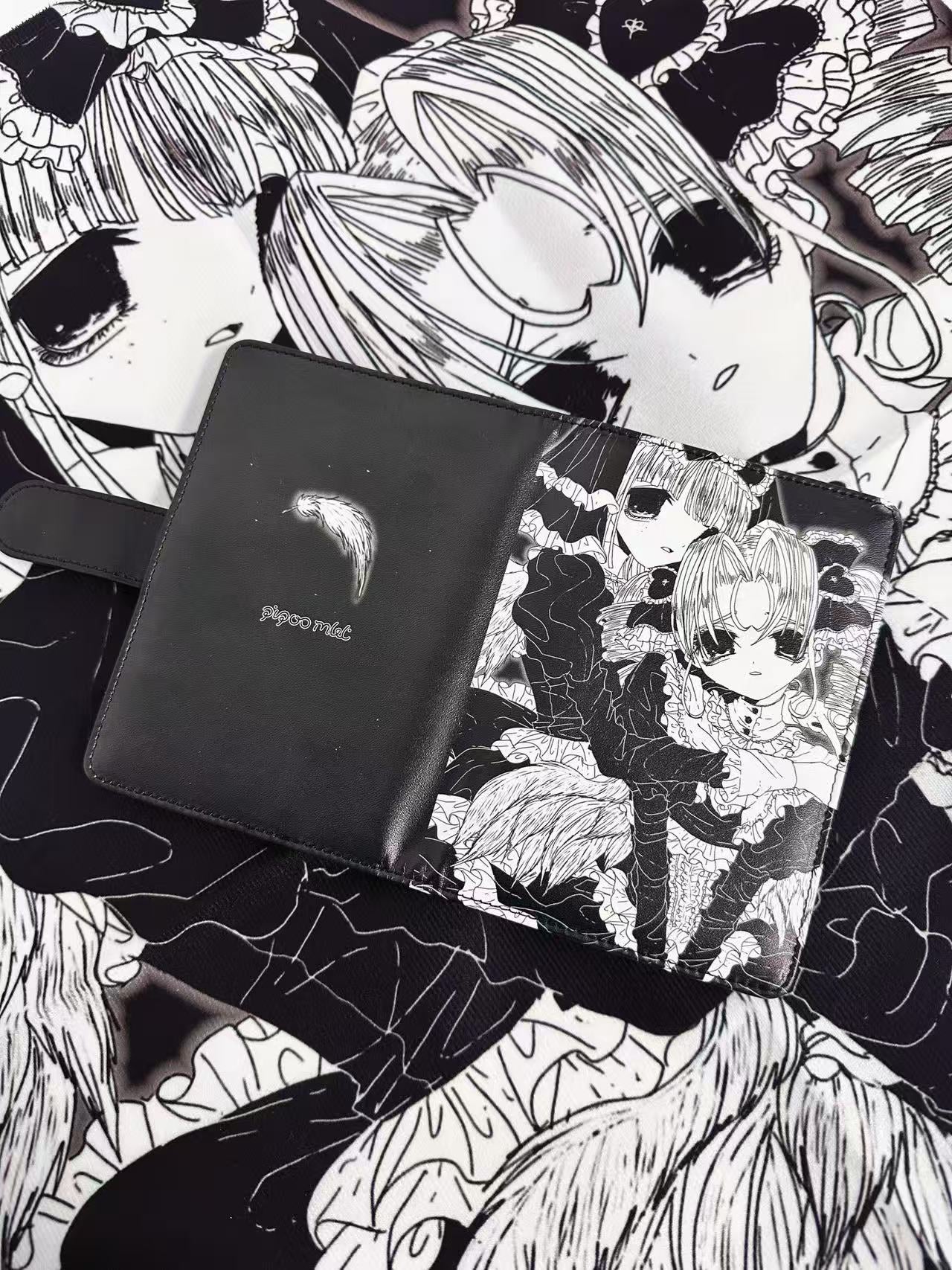 PiPOO × ISEYA - Japanese Illustrator Collaboration Lolita Gothic Angel Passport Holder, Card Wallet
