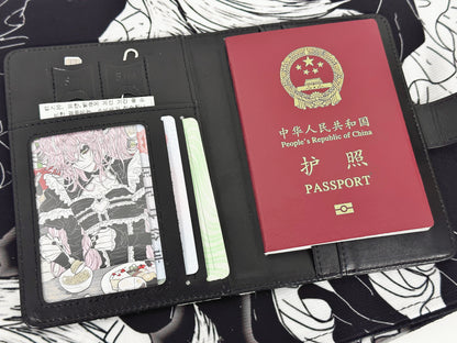 PiPOO × ISEYA - Japanese Illustrator Collaboration Lolita Gothic Angel Passport Holder, Card Wallet
