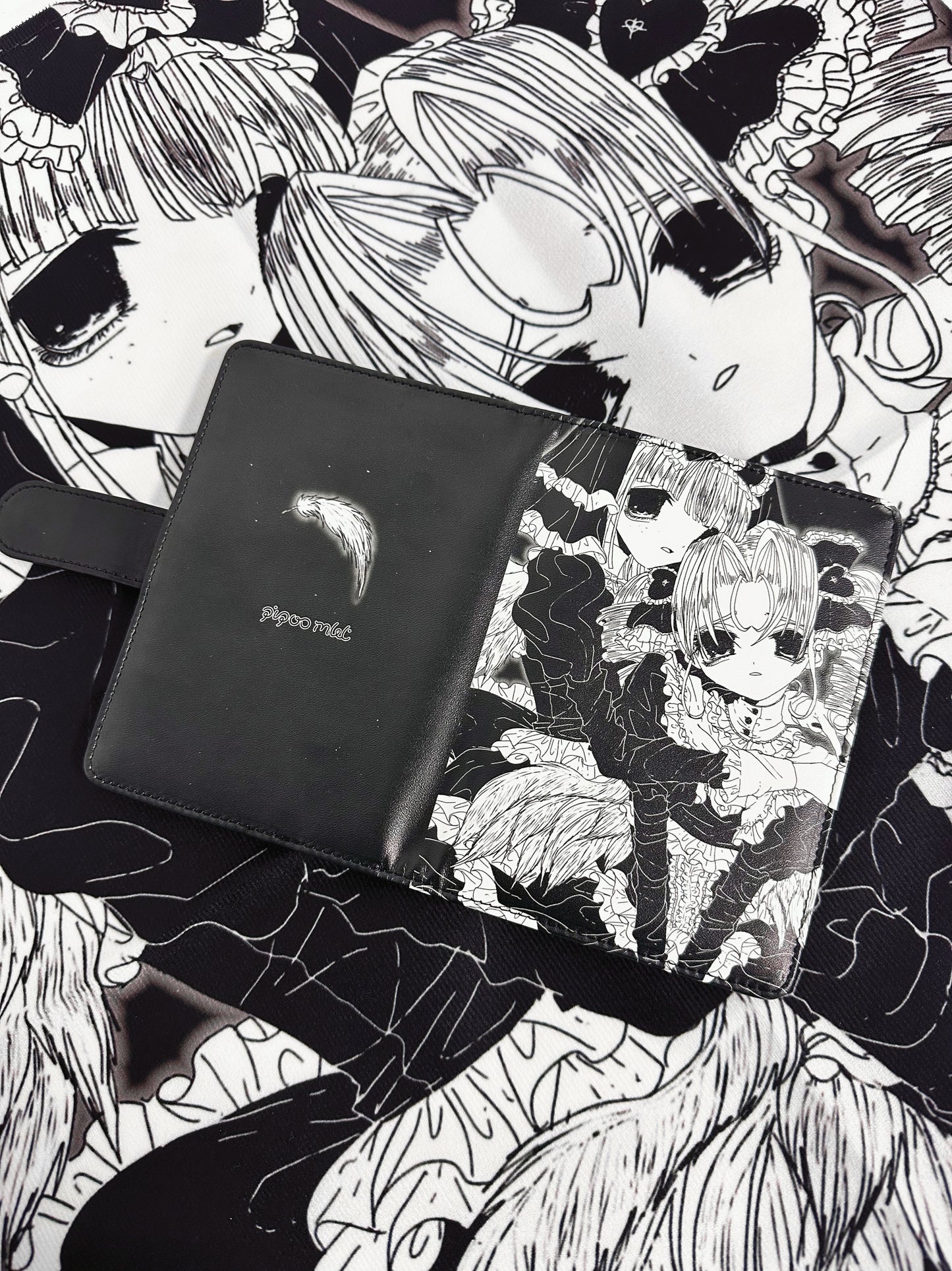 PiPOO × ISEYA - Japanese Illustrator Collaboration Lolita Gothic Angel Passport Holder, Card Wallet