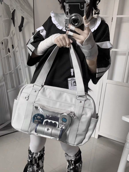 制服痛 – Pipooオリジナル 立体多層構造 大容量通学ショルダーバッグ・ぬいバッグ・JK制服風痛バッグ