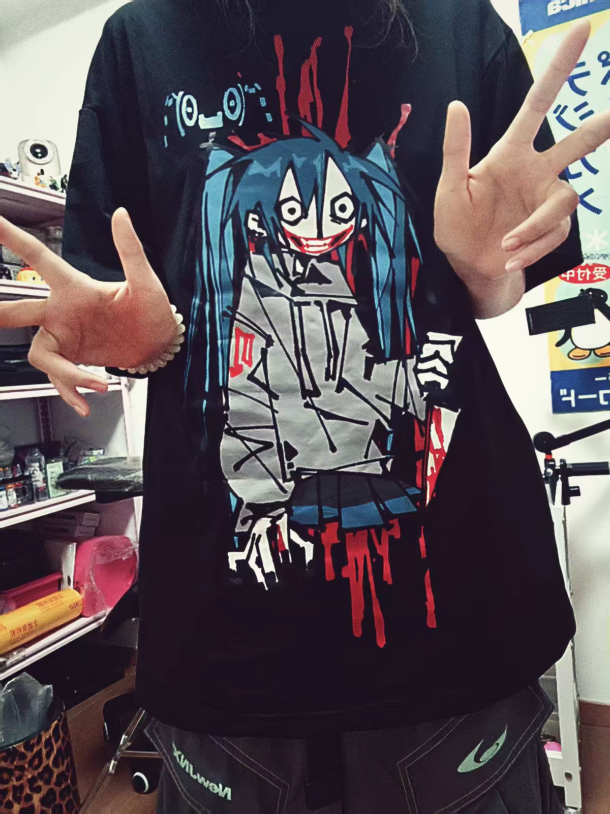 Jijibao miku the killer 大T恤 产品图4