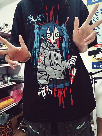 Jijibao miku the killer 大T恤 产品图4