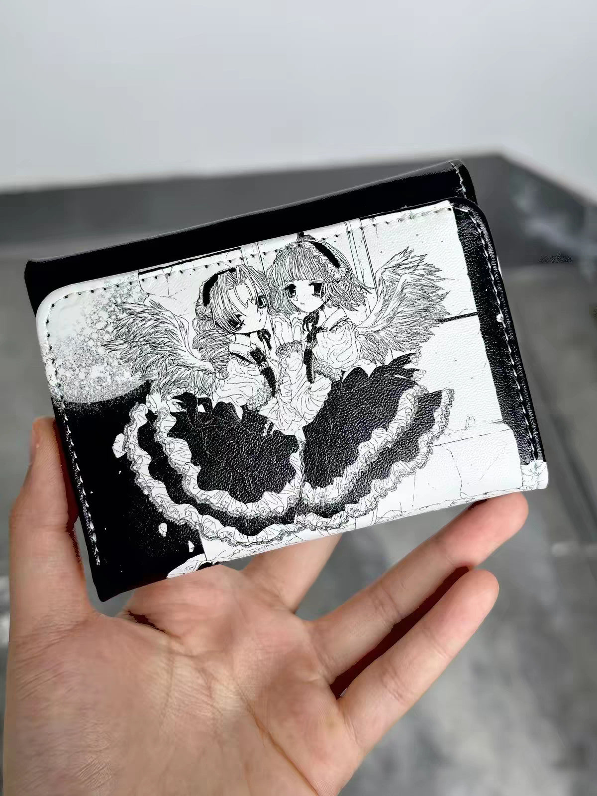 PiPOO x ISEYA gothic angel card wallet 02