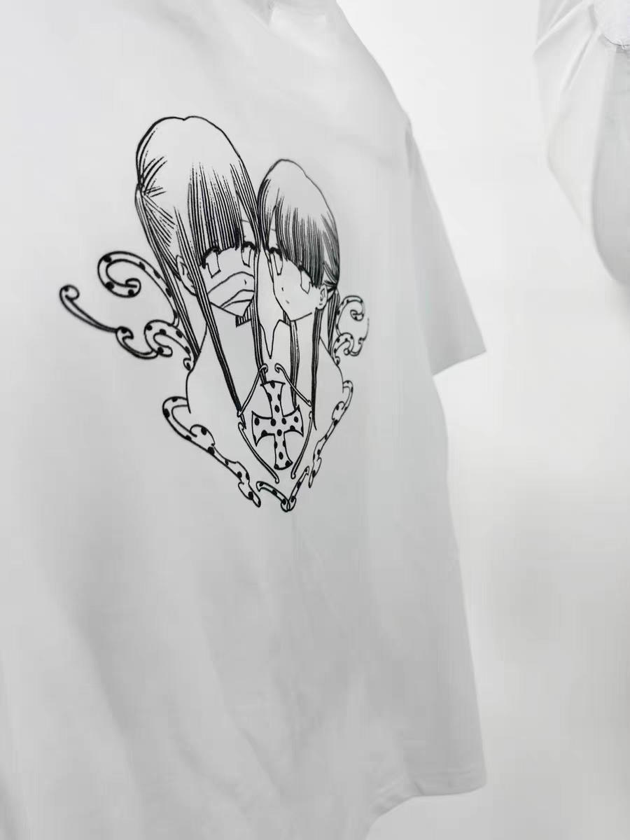 Unmei no Hankyo - PiPOOx Symbiont Collaboration Original Illustration Digital Print Ice Porcelain Cotton T-Shirt